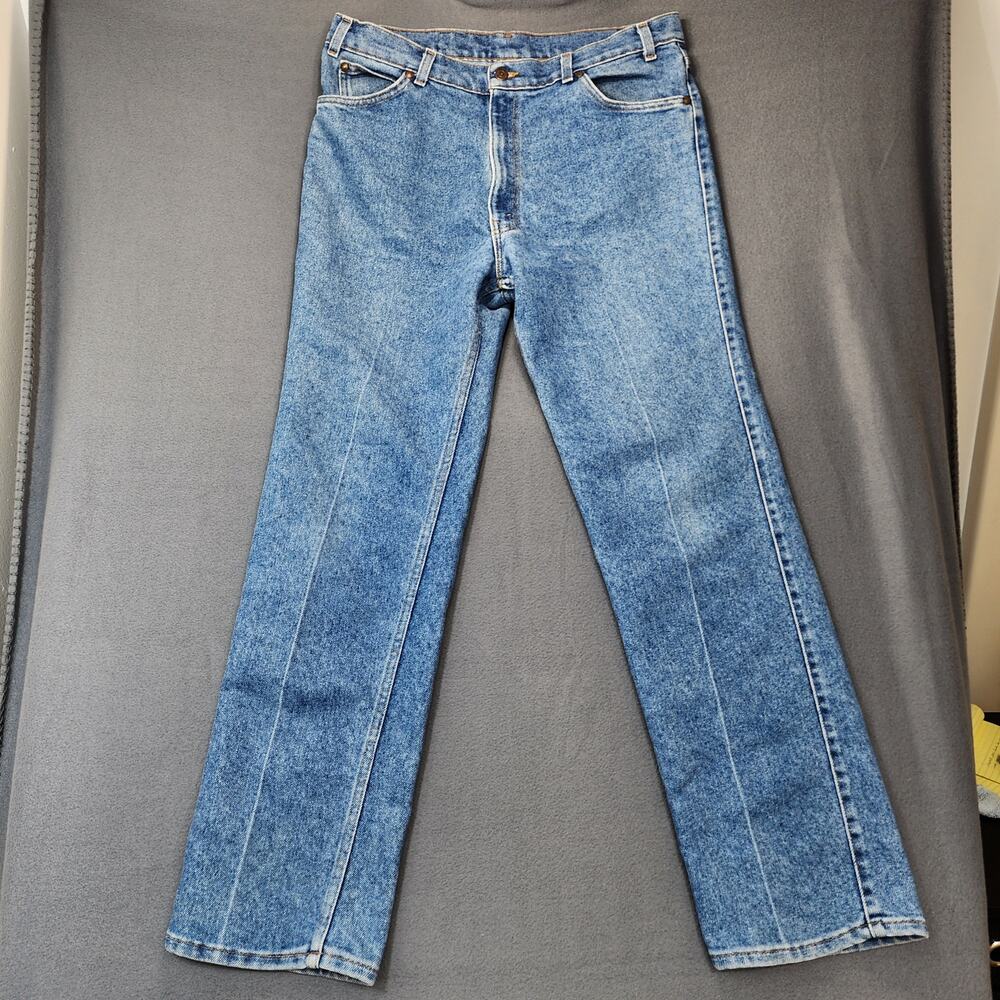 Levis Men Jeans 36x30 Relaxed Fit Medium Wash Retro Grunge Vintage USA Tag 38x32
